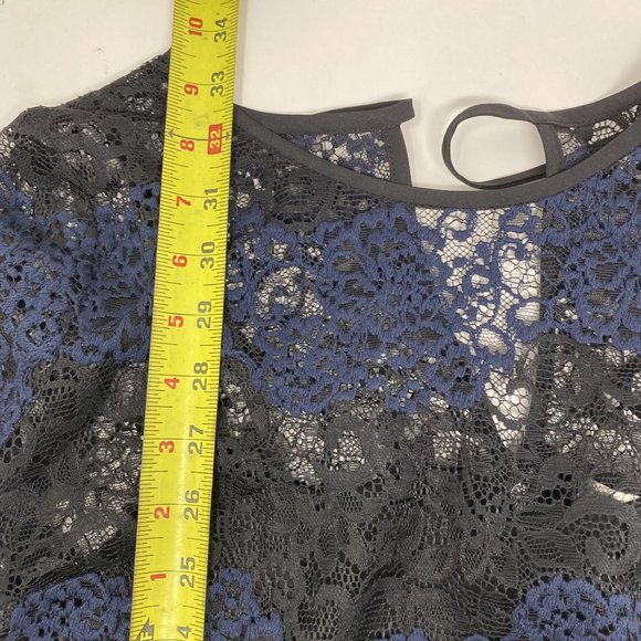 Loft Blue Lace Dress 0 - Picture 7 of 8